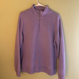 IZOD Light Purple 3/4 Zip Pullover